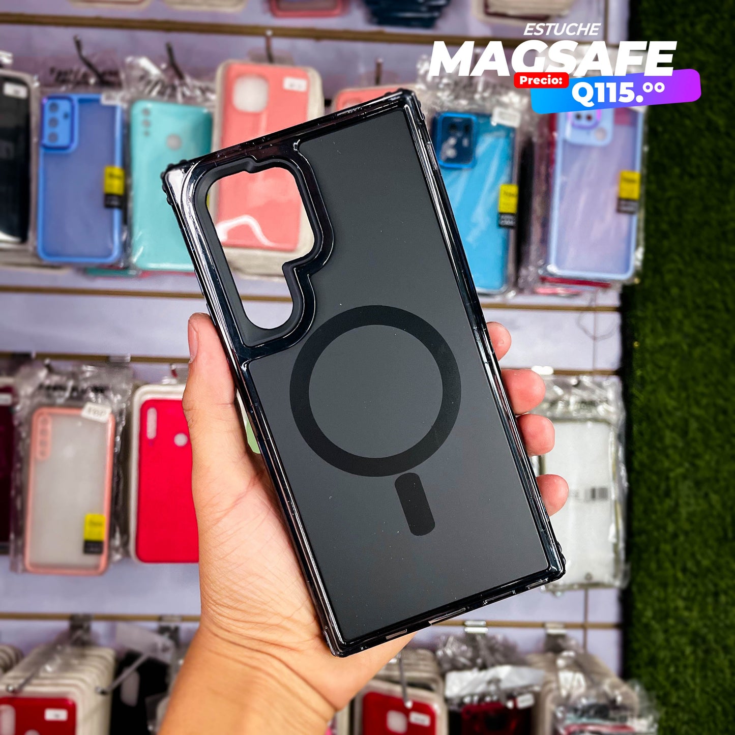 Case Magsafe de Samsung Q115 Triple Borde