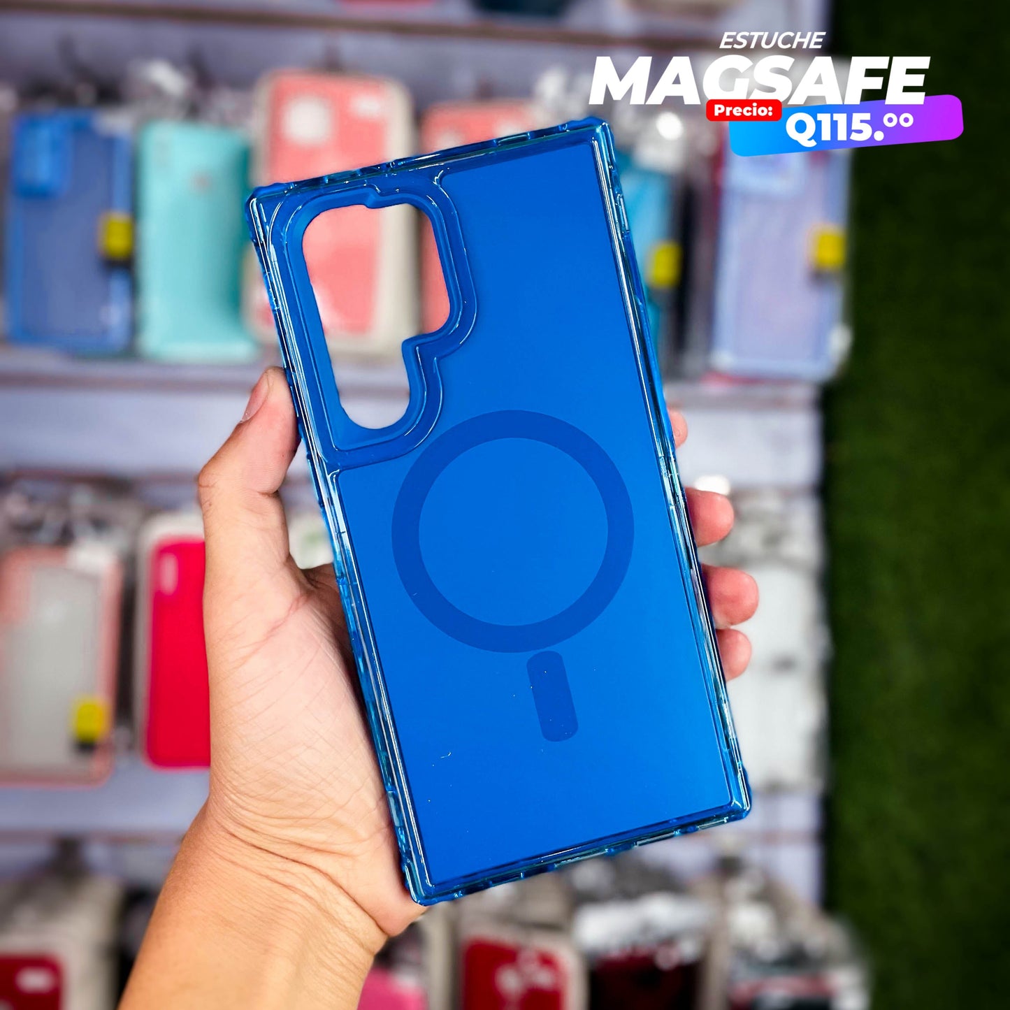 Case Magsafe de Samsung Q115 Triple Borde