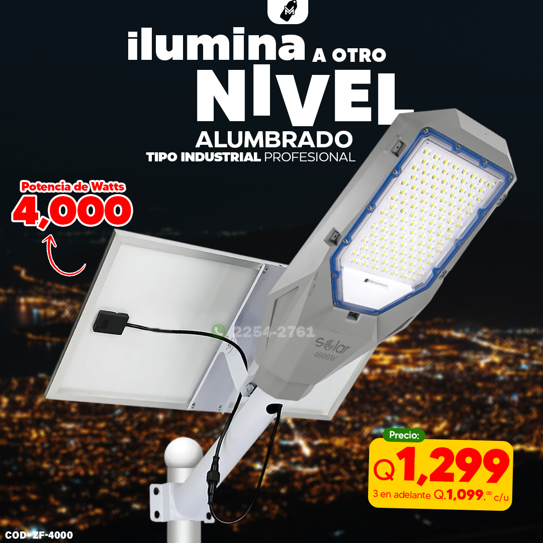 Alumbrado Publico Industrial de Material anticorrosivo de 1,800 2,500 3,000 4,000 whatts