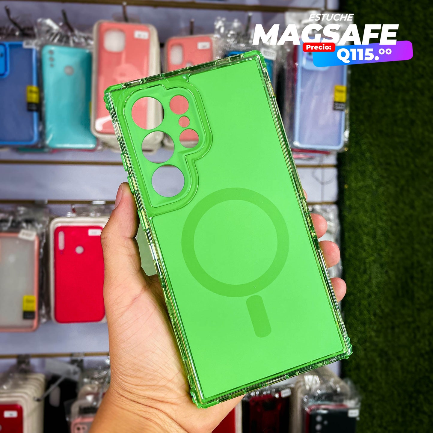 Case Magsafe de Samsung Q115 Triple Borde