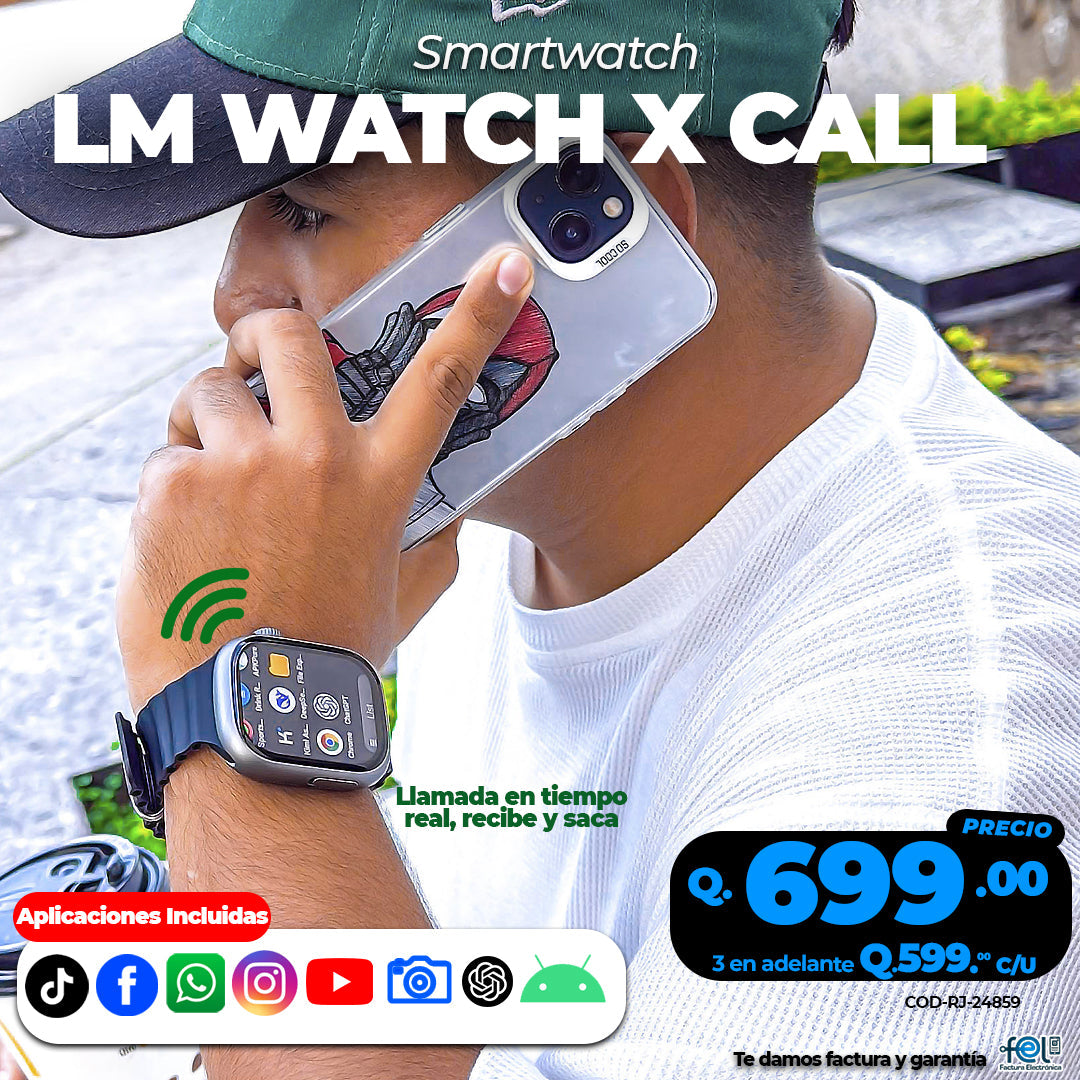Smartwacth LM WATCH X CALL 😏
