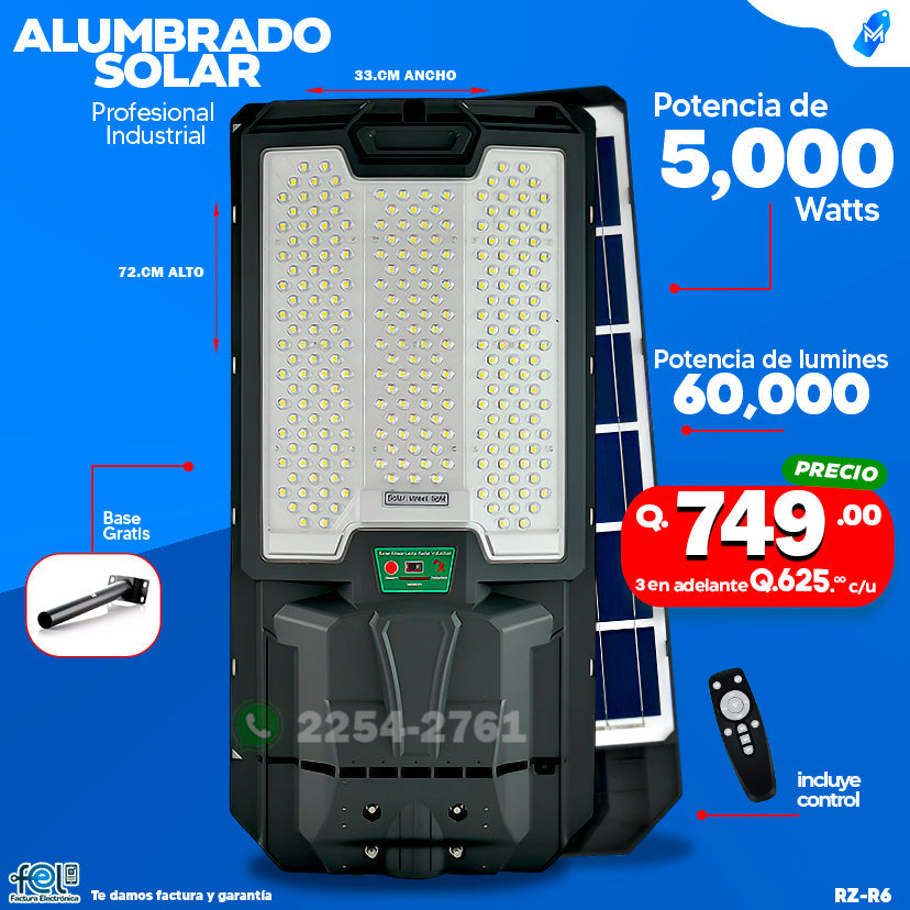 🌞💡 ALUMBRADO SOLAR PROFESIONAL INDUSTRIAL