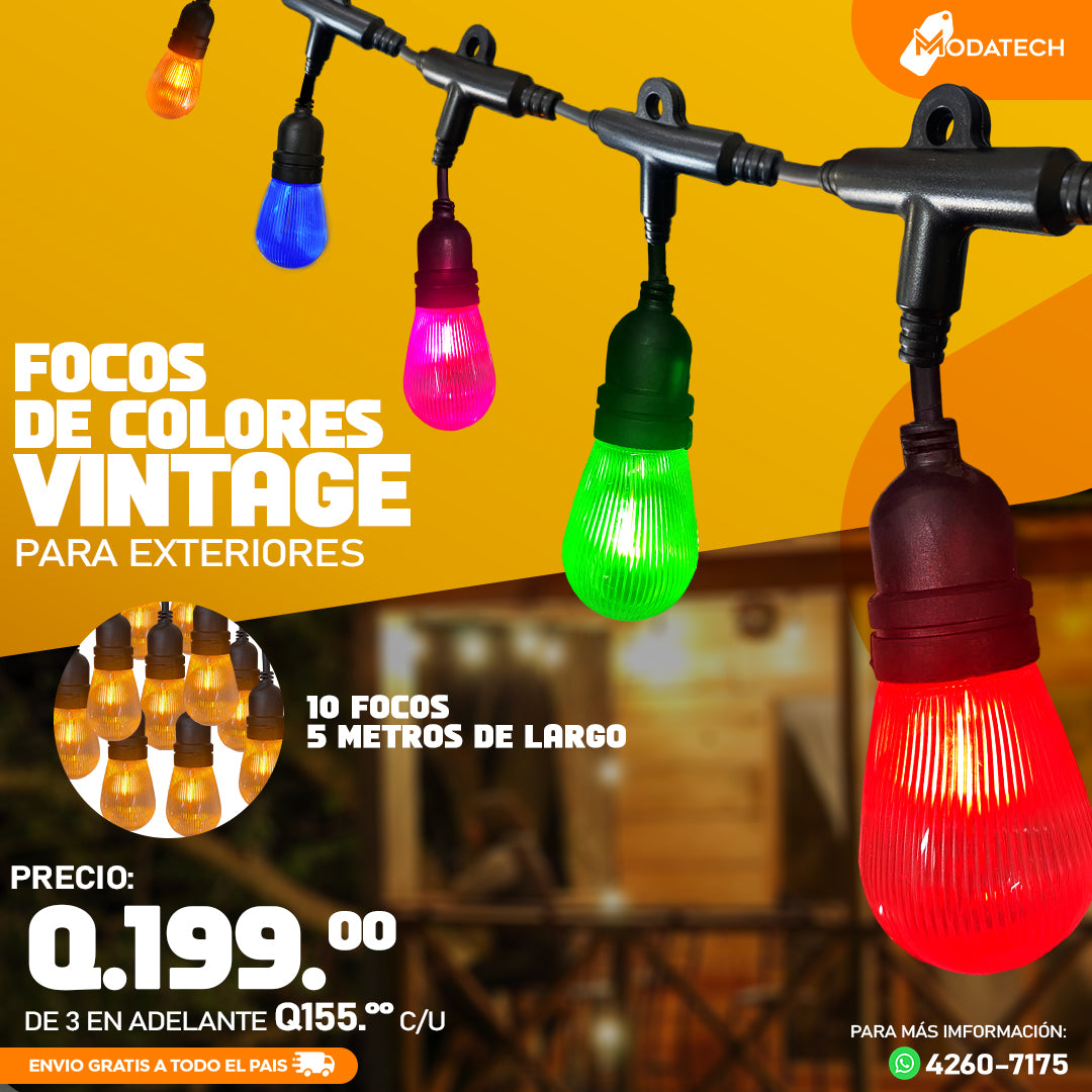 Focos vintage Cálido para exterior e interior
