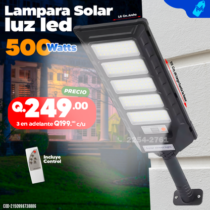 Alumbrado led con panel solar