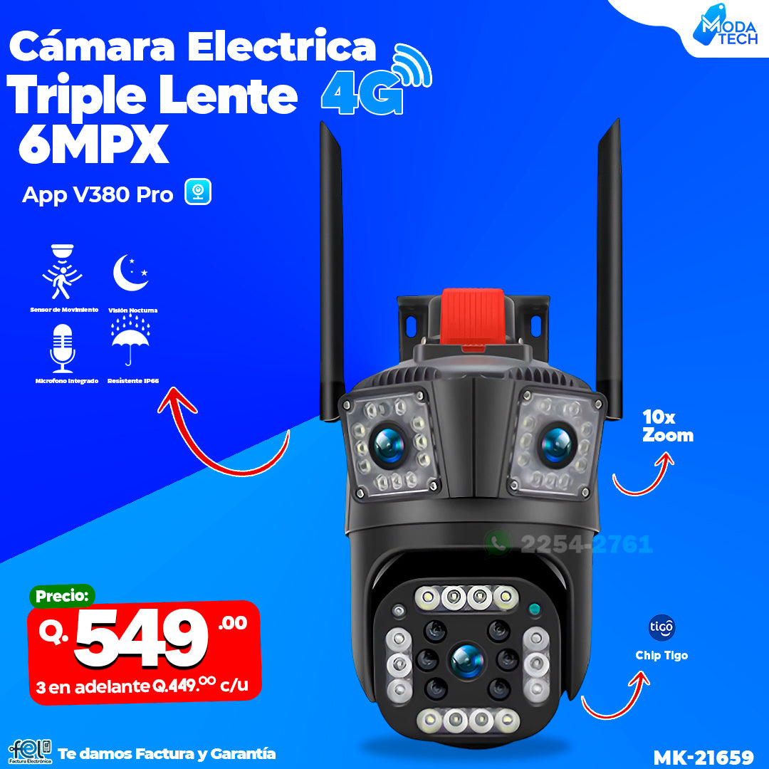 Cámaras Electricas Chip 4G