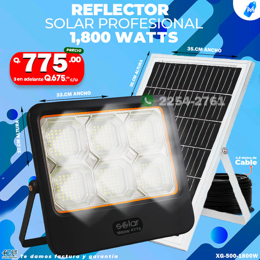 Reflector Solar de 1800W ⚡
