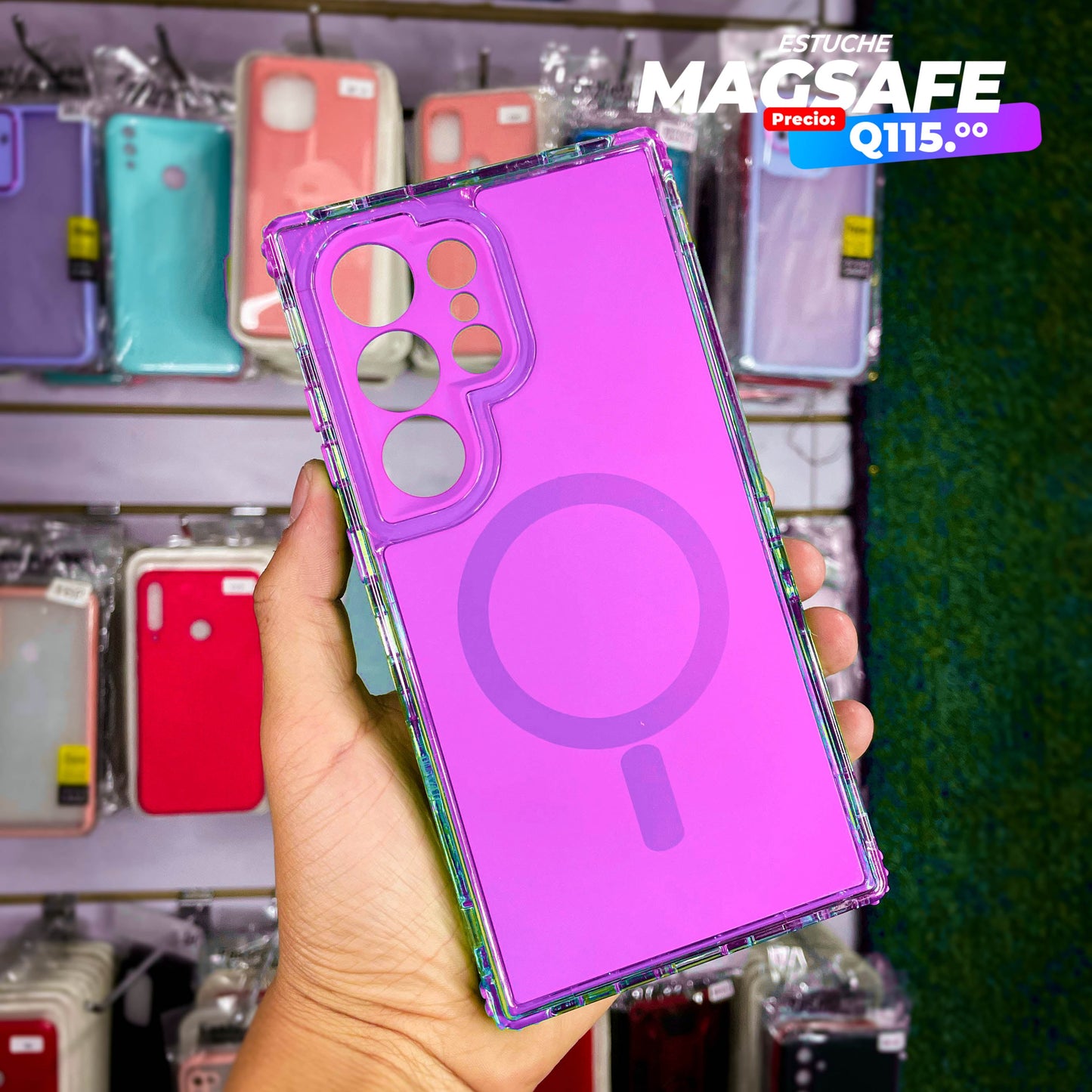 Case Magsafe de Samsung Q115 Triple Borde