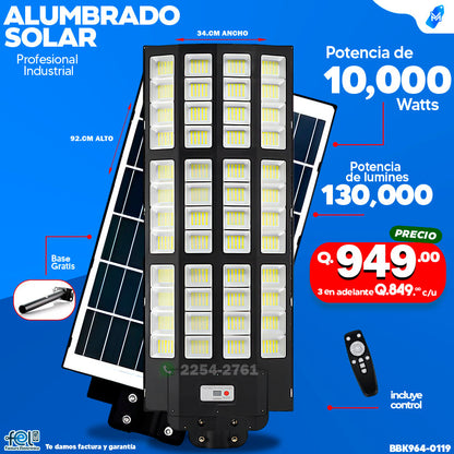Alumbrado Solar de 10,000 Watts