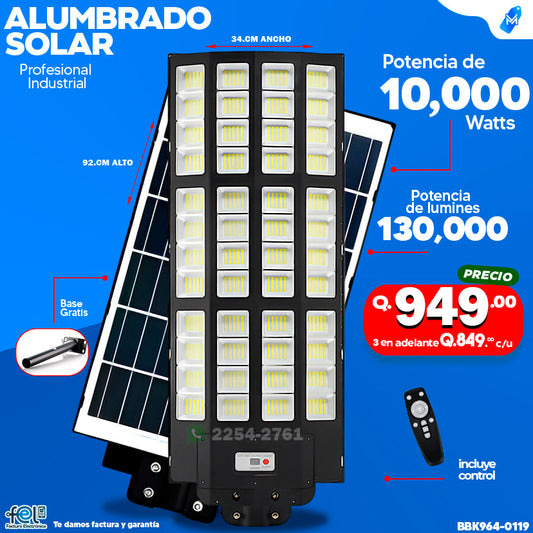 Alumbrado Solar de 10,000 Watts