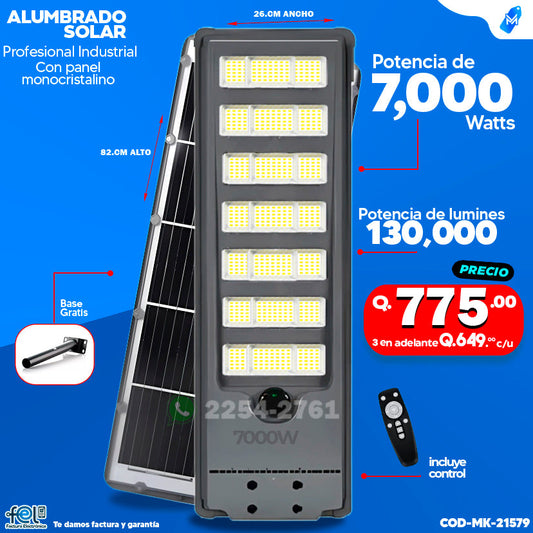 Alumbrado Solar de 7000 Watts ⚡