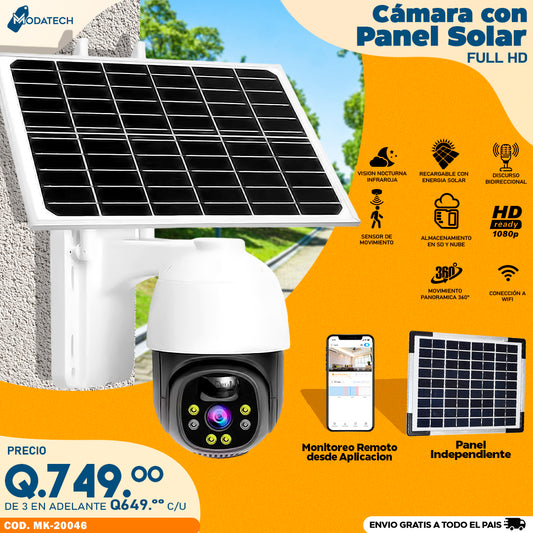 camara solar para exteriores