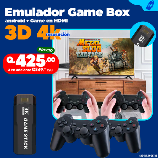 Emulador Retro con Android TV Game Box