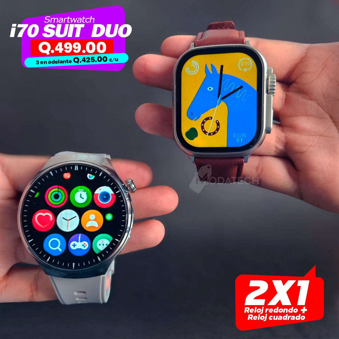 i70 Suit Duo - Dos Smartwatch en 1