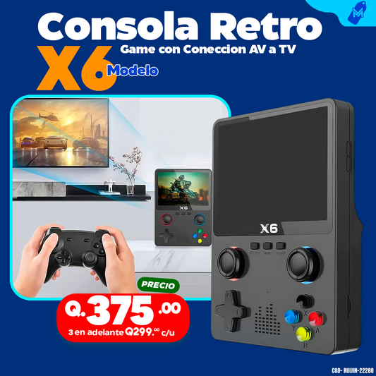 Consola Retro Game con Conectividad AV a TV