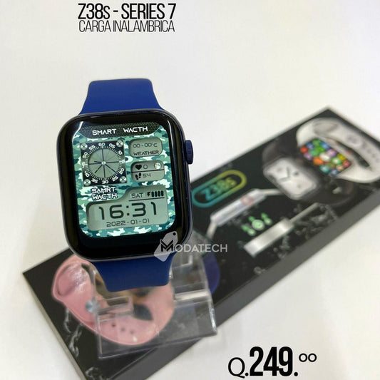 Smartwatch Z38s - Carga inalambrica