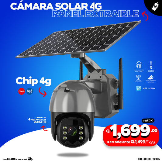 Cámara Solar con Chip 4g 4 megapixeles