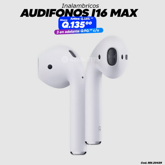 Audifonos i16 Max