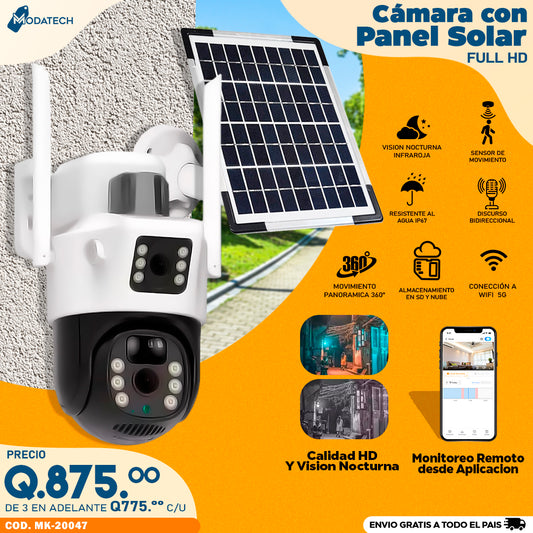 camara solares para exteriores