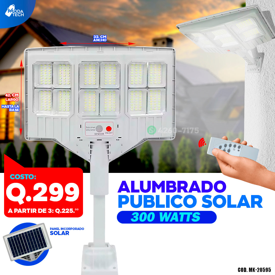 Alumbrado Solar - Panel incorporado