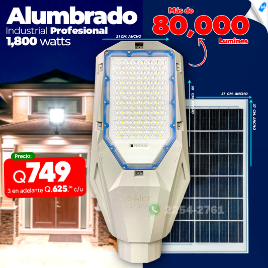 Alumbrado Publico Industrial de Material anticorrosivo de 1,800 2,500 3,000 4,000 whatts