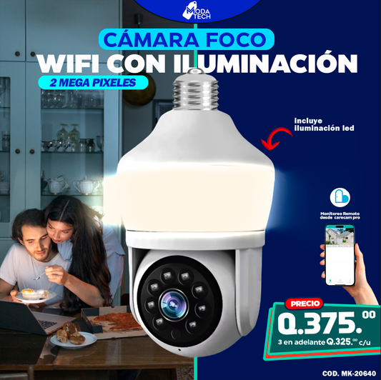 Cámara Tipo Foco Con Iluminación Led