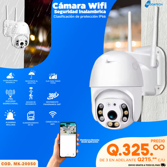 camara de vigilancia wifi para exteriores