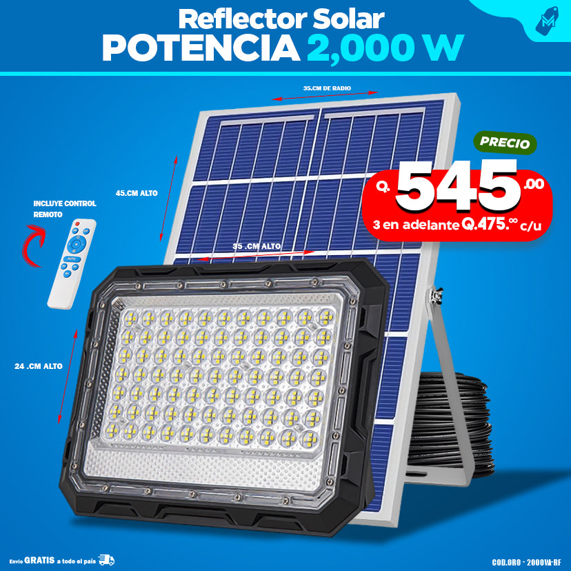 Reflectores solares Profecionales de 2000 watts