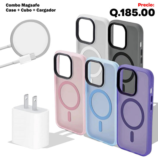 Combo Magsafe IPhone Case+Cable+Cubo