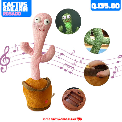 Cactus Musical Bailarín - Rosado