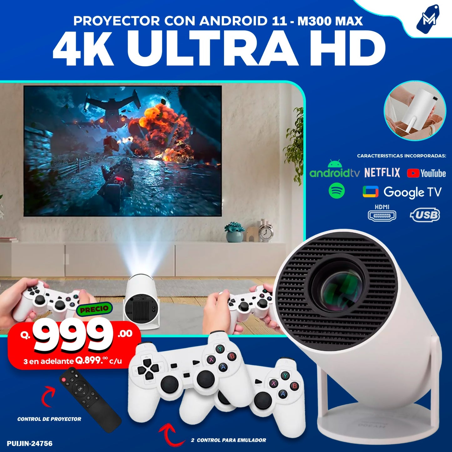 Proyector 4K Ultra Hd